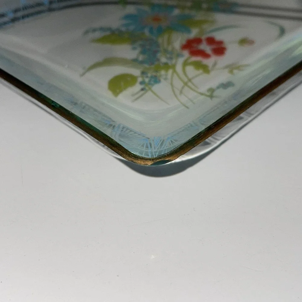 Mid Century Wildflowers Serving Tray, Bowls, & Plates‎ Set of 5